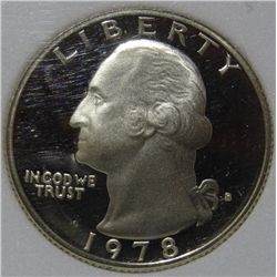 1978-S Washington Quarter PCGS MS-70 w/Appraisal