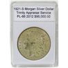 Image 1 : 1921-S Morgan Silver Dollar PL-66 w/Appraisal