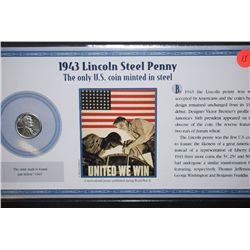 1943 Lincoln Wheat Back Steel Penny