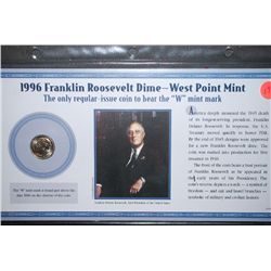 1996-W Roosevelt Dime; West Point Mint