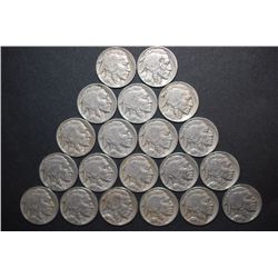 Buffalo Nickel; Various Dates & Conditions; Lot of 20