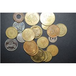 Various "No Cash Value" Tokens; Lot of 20