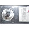 Image 2 : 1998 Canada $5 "Mapleleaf" Foreign Coin; 9999 Fine Silver 1 Oz.