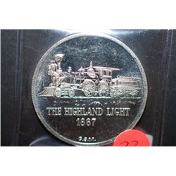 Silver Round; .999 Fine Silver 1 Oz.; "The Highland Light"