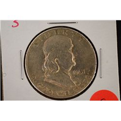 1951-S Ben Franklin Half Dollar