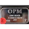 Image 1 : Ohio Precious Metals Silver Ingot; .999 Fine Silver 1 Oz.; From Recycled Sources