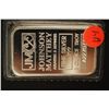 Image 1 : Johnson Matthey Assayers & Refiners Silver Ingot; .999 Fine Silver 1 Oz.