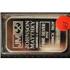 Image 1 : Johnson Matthey Assayers & Refiners Silver Ingot; .999 Fine Silver 1 Oz.