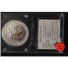 Image 1 : 1998 Canada $5 "Mapleleaf" Foreign Coin; 9999 Fine Silver 1 Oz.