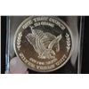 Image 2 : 1981 Silver Trade Unit Round; .999 Fine Silver 1 Oz.; Minted From US Strategic Stockpile Silver