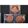 Image 1 : 2012 Provident Metals Copper Round; .999 Fine Copper 1 Oz.; Lot of 3; Year of the Dragon