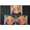 Image 1 : Golden State Mint Copper Round; .999 Fine Copper 1 Oz.; Lot of 3; "1929 Indian Chief"