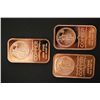 Image 2 : 2012 Copper Ingot; .999 Fine Copper 1 Oz.; Lot of 3