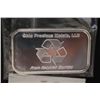 Image 2 : Ohio Precious Metals Silver Ingot; .999 Fine Silver 1 Oz.; From Recycled Sources