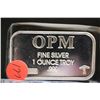 Image 1 : Ohio Precious Metals Silver Ingot; .999 Fine Silver 1 Oz.; From Recycled Sources