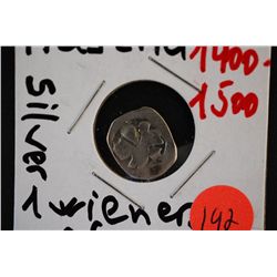 1400-1500 Austria 1 Weiner Pfennig Foreign Coin; silver