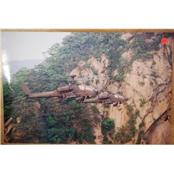 Photo of Two Military Helicopters in Vietnam; Size 10x15; Side View