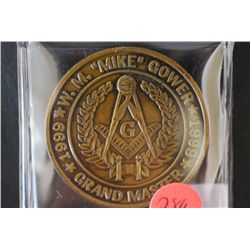 1999 W. M. "Mike" Gower Grand Master Medal; Masonic Home And School Of Texas
