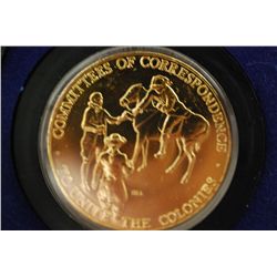 1973 American Revolution Bicentennial Commerative Medal; Samuel Adams/Patrick Henry-Committees Of Co