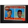 Image 1 : 1969 MLB San Diego Padres Rookie Stars Baseball Trading Card; Bill David-1B & Clarence Gaston-OF
