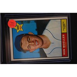 1961 MLB Ron Moeller Los Angeles Angels Rookie Baseball Trading Card