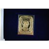 Image 2 : 22K Gold Replica Stamp W/Enlarged Reproduction of Original Stamp; First Day Issue Original Stamp-185