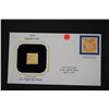 Image 1 : 22K Gold Replica Stamp W/Enlarged Reproduction of Original Stamp; First Day Issue Original Stamp-186