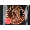 Image 1 : Copper Round; .999 Fine Copper 1 Oz.; "Liberty Bust"