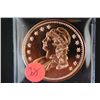 Image 1 : Copper Round; .999 Fine Copper 1 Oz.; "Liberty Bust"
