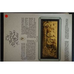 Central Bank of Belize $50 Foreign Bank Note; "Coral Crab"; The First Gold Bank Notes Of Belize