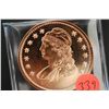 Image 1 : Copper Round; .999 Fine Copper 1 Oz.; "Liberty Bust"