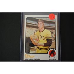 1973 MLB Bill Greif San Diego Padres Baseball Trading Card