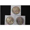 Image 2 : 1924 Peace $1; Lot of 3