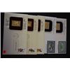 Image 1 : 22K Gold Replica Stamp W/Postal Stamp First Day Issue; Various States, Etc.; Lot of 5
