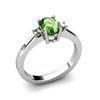 Image 1 : Tourmaline 0.98ctwDiamond Ring14kt White Gold