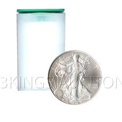 Uncirculated Silver American Eagle Roll (20 Coins) 2009