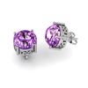 Image 1 : Amethyst 3.30ctw Earring 14kt White Gold