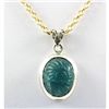 Image 1 : 26.ctw Apatite Charm Silver Pendant
