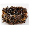 Image 1 : 275.31CTW 8" TIGER EYE CHIPPED STONE BRACELET PHILIPPIN