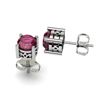 Image 1 : Ruby 2.10ctw Earring 14kt White Gold