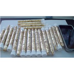 20 Large Vials of Gold Flakes 4"