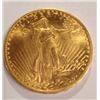 Image 1 : 1908 $20 GOLD ST GAUDENS NO MOTTO