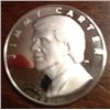 Image 1 : .04 Oz .999 Pure Silver Jimmy Carter Coin