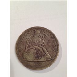 1860-O SEATED LIBERTY SILVER DOLLAR