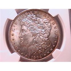 1904-O Morgan Dollar MS63 NGC