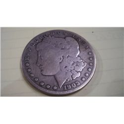 1903-S SILVER MORGAN DOLLAR, F