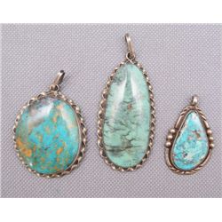 COLLECTION OF SILVER PENDANTS