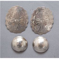 TWO PAIRS OF EARRINGS