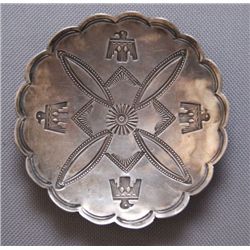 NAVAJO SILVER DISH