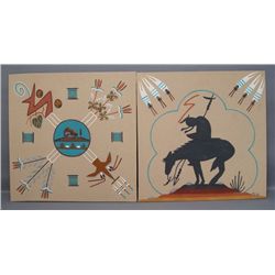 2 NAVAJO SANDPAINTINGS